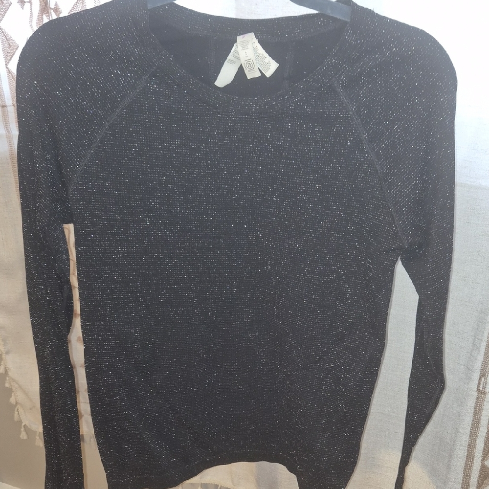 Athleta Black Glitter Women's Sweater